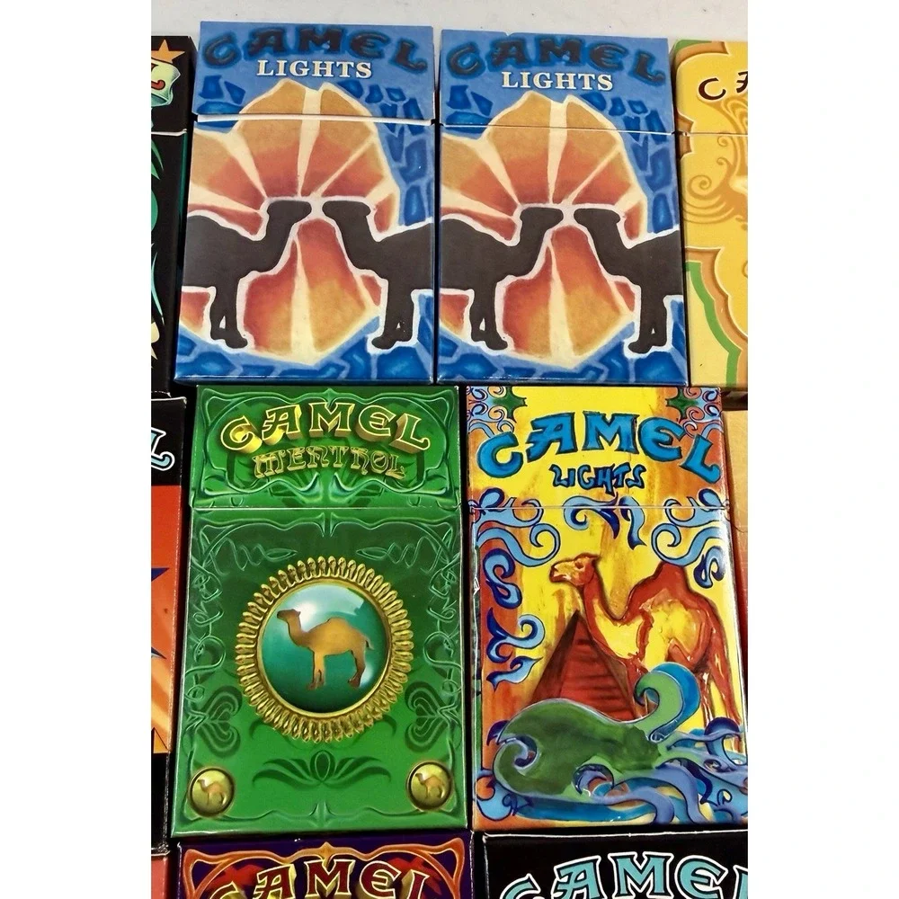 Vintage Camel Cigarette Packs Empty Lot Of 33 Artist Series Art Box EXCELLENT!
